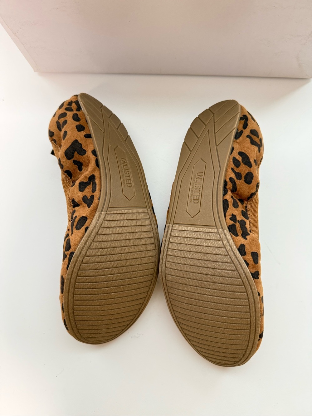 Unlisted Leopard-Print Ballet Flats in Tan and Black - Picture 8 of 8